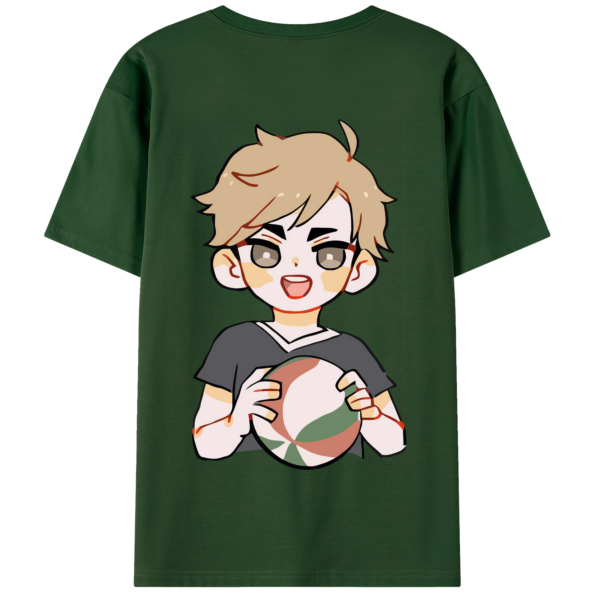 （画像用） ハイキュー!! Haikyu!! 綿100％半袖Tシャツ（背面プリント）